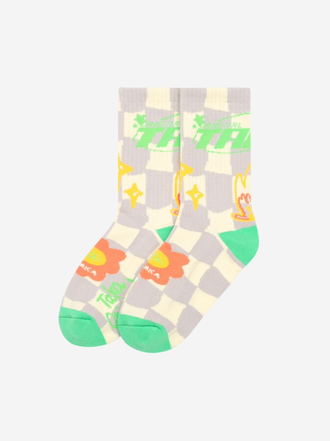 【TAKA ORIGINAL】Checkerboard Crew Socks