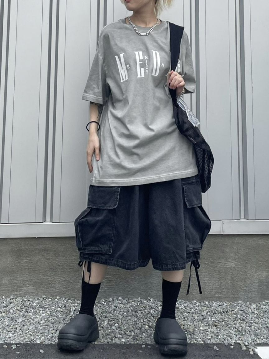【XU】denim wide half pants XU】denim wide half pants / 【エックスユー】デニムワイド