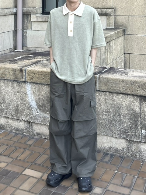 受注制【youll】parachute wide pants (4color)