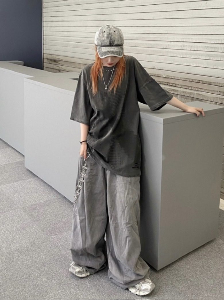 受注制【Never mind the XU】washing darts pants (4color)