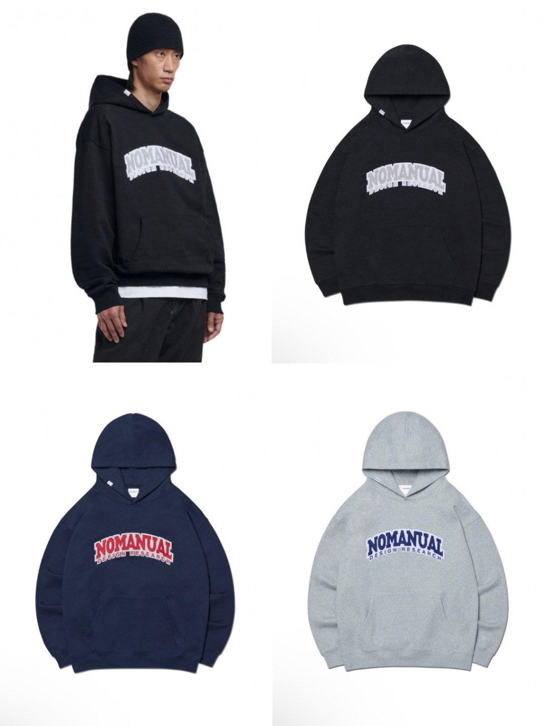 【NOMANUAL】ARCH D.R LOGO HOODIE