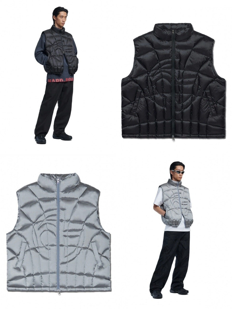 【NOMANUAL】STITCHED SYMBOL PADDING VEST