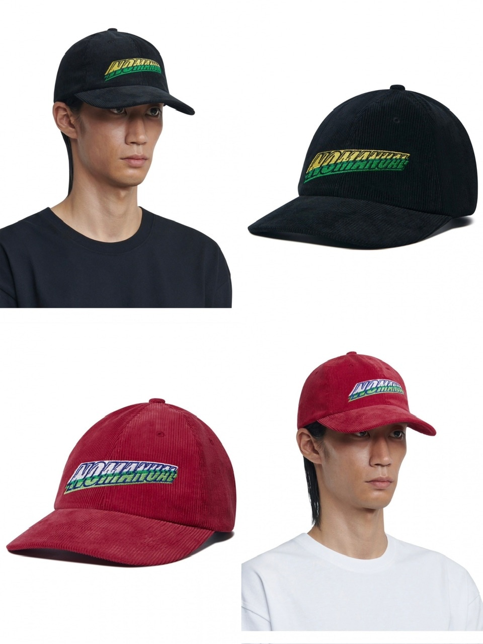 【NOMANUAL】NIMBLE LOGO CORDUROY BALL CAP