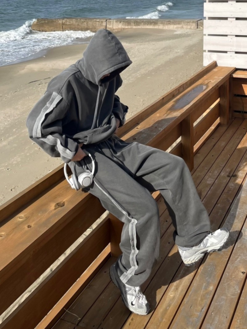 【youll】set up pigment sweat hoodie (2color)