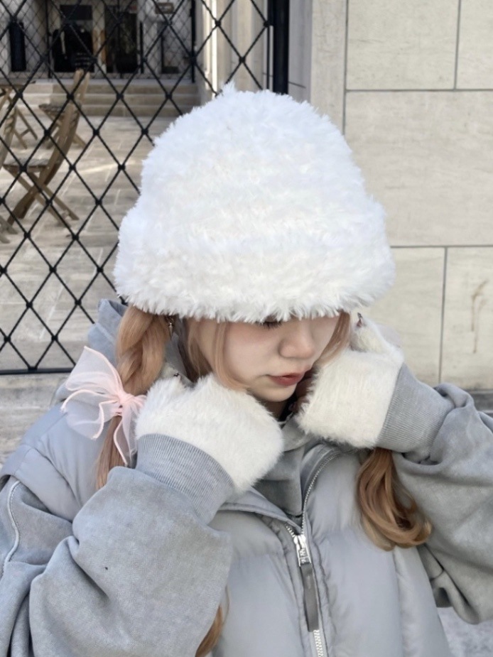 受注制【nmtc +】hairy beanie (3color)