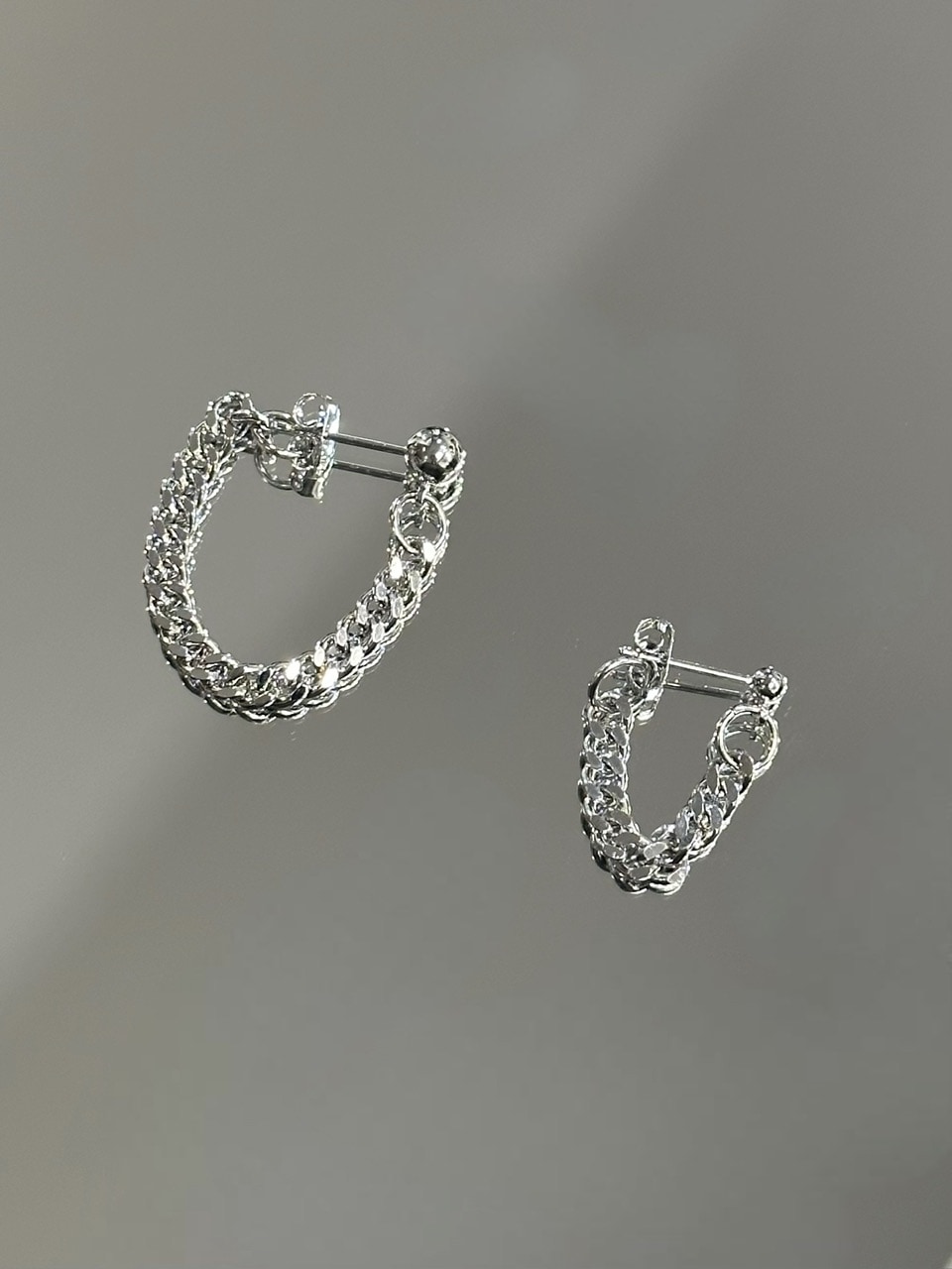 WEB限定受注制【Chikashitsu +】simple chain pierced earrring