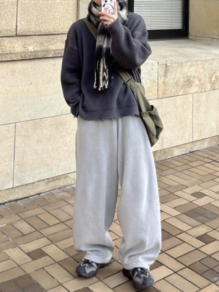 受注制【youll】pigment sweat pants (2color)