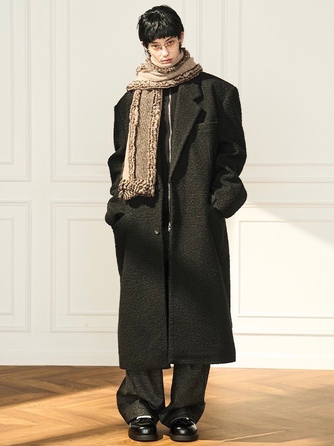 【MODITEC】Imitation wool coat