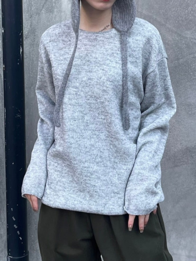はなぶーページ♡⃜ 受注制【Chikashitsu +】unisex over knit (4color