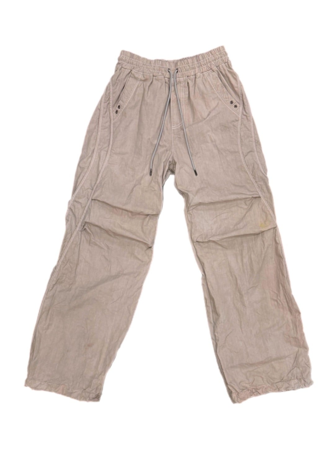 【BAON】Syurun String Banding Ribbon Shirring Nylon Pants BLR BLUER】Dyed Nylon Waist String Pants | OUR BRAND,BLR