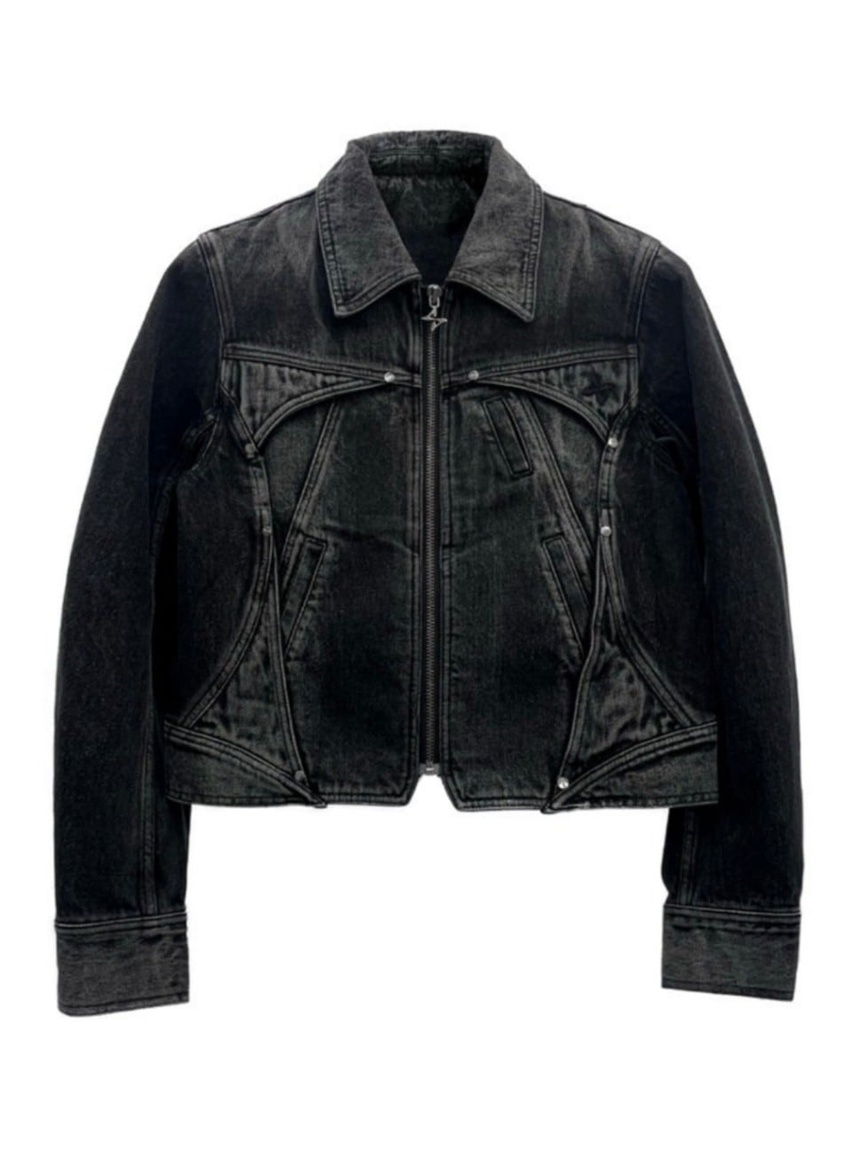 【BLR BLUER】Hidden Pocket Denim Trucker Jacket