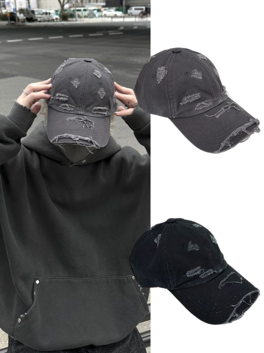 Chigasaki 30th Street キャップ 2点セット 大阪店WEB限定受注制【Chikashitsu +】vintage damage cap (2color