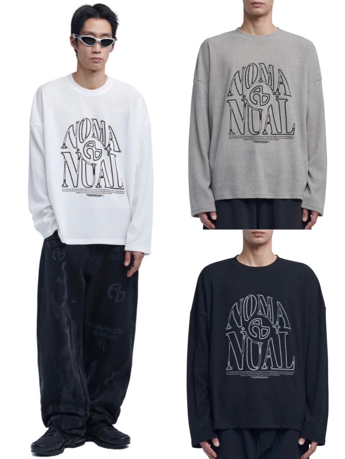 【NOMANUAL】S.N.A KNIT LONG SLEEVE