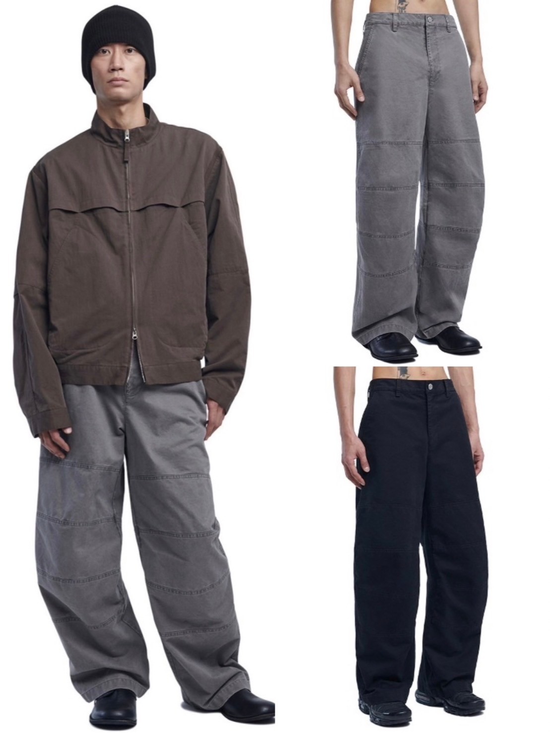 【NOMANUAL】P.D CURVED PANTS