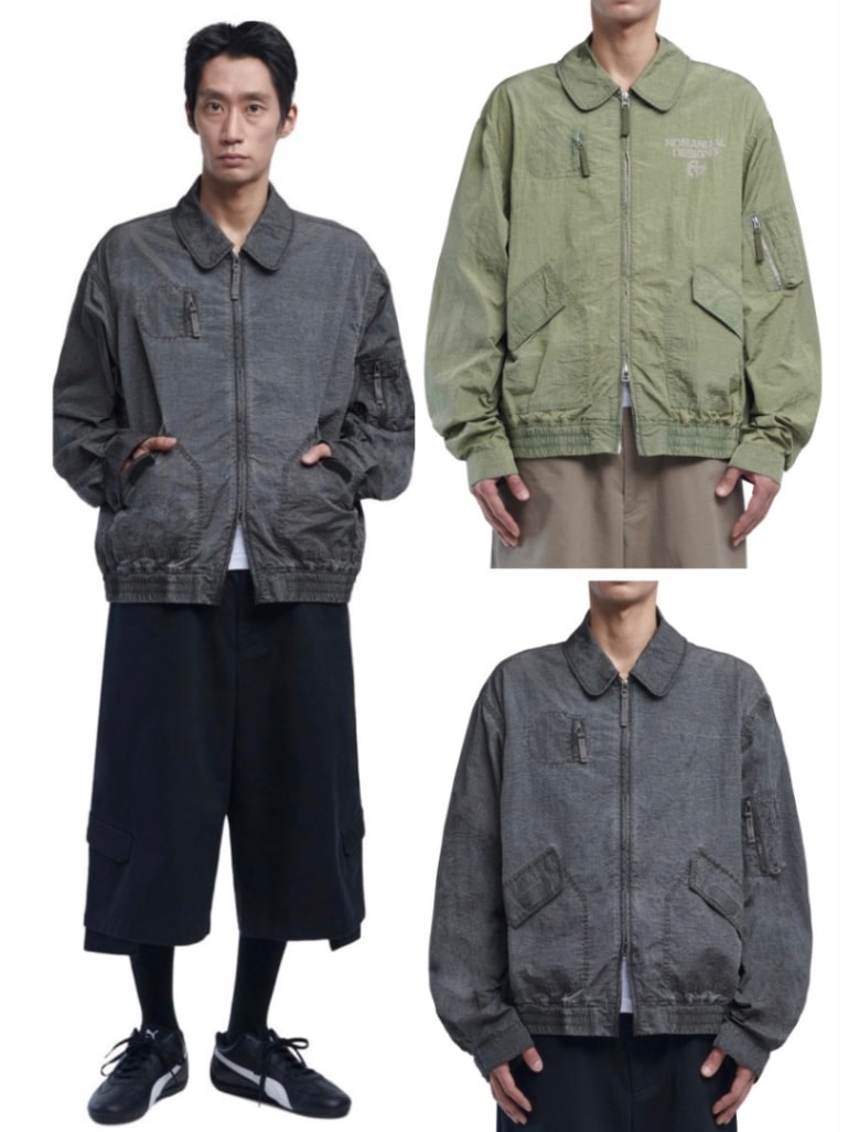 【NOMANUAL】NYLON FLIGHT JACKET