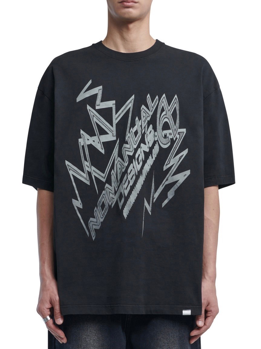 Tシャツ・カットソー NOMANUAL THUNDER LOGO T-SHIRT 4FK504 NOMANUAL】THUNDER LOGO T-SHIRT | OUR BRAND,NOMANUAL