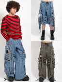 tripp nyc トリップニューヨークシティ　デニムカーゴパンツ　xxs tripp nyc トリップニューヨークシティ デニムカーゴパンツ xxs TRIPP