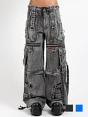 TRIPP NYC ダークグレー デニム プリーツスカート ショップ
