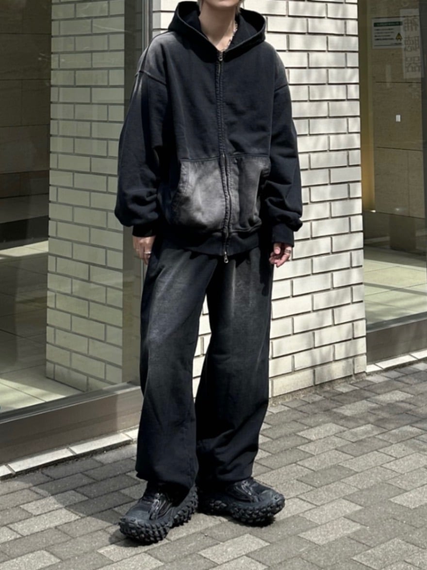 大阪店WEB限定受注制【Chikashitsu +】vintage wash sweat pants