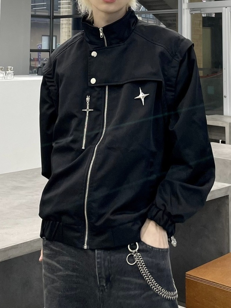 受注制【SUPADA】star zip up jacket