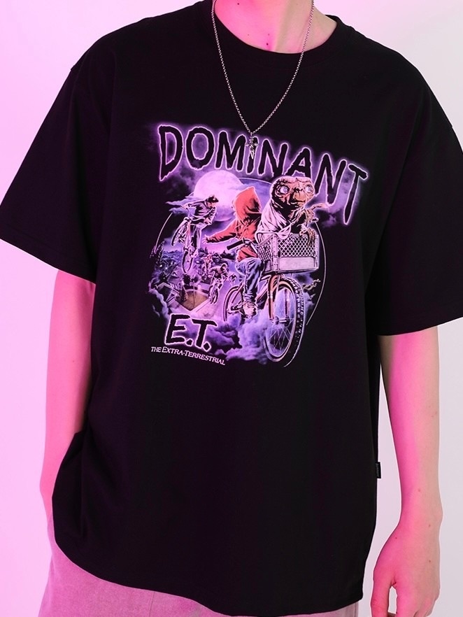 【DOMINANT】Unisex E.T. Printing Embroidery Overfit T-Shirt