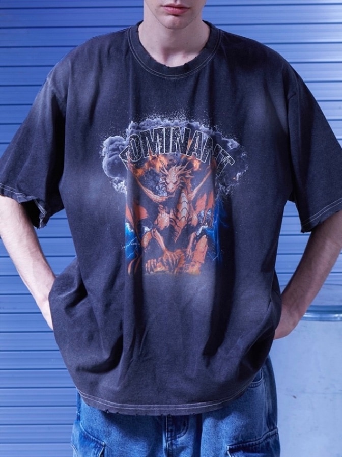 【DOMINANT】Dragon Washing T-shirt