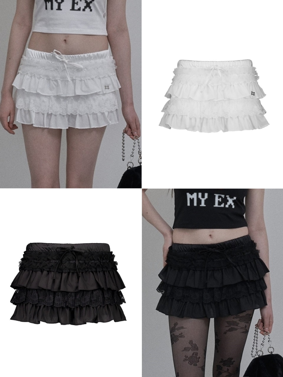 ★ SETUP-EXE★ TUTU MIX SKRIT PANTS BLACK 24SUMMER004 MUSINSA | SETUPEXE TUTU MIX SKRIT PANTS / BLACK
