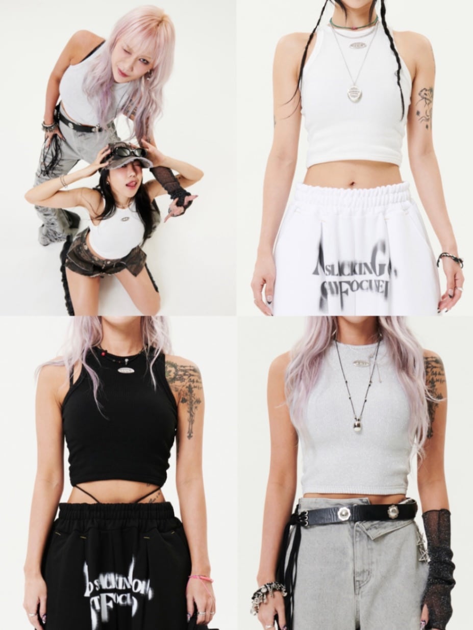 HOLY NUMBER 7】Women's Dancer Crop Tank Top / 【ホーリーナンバー