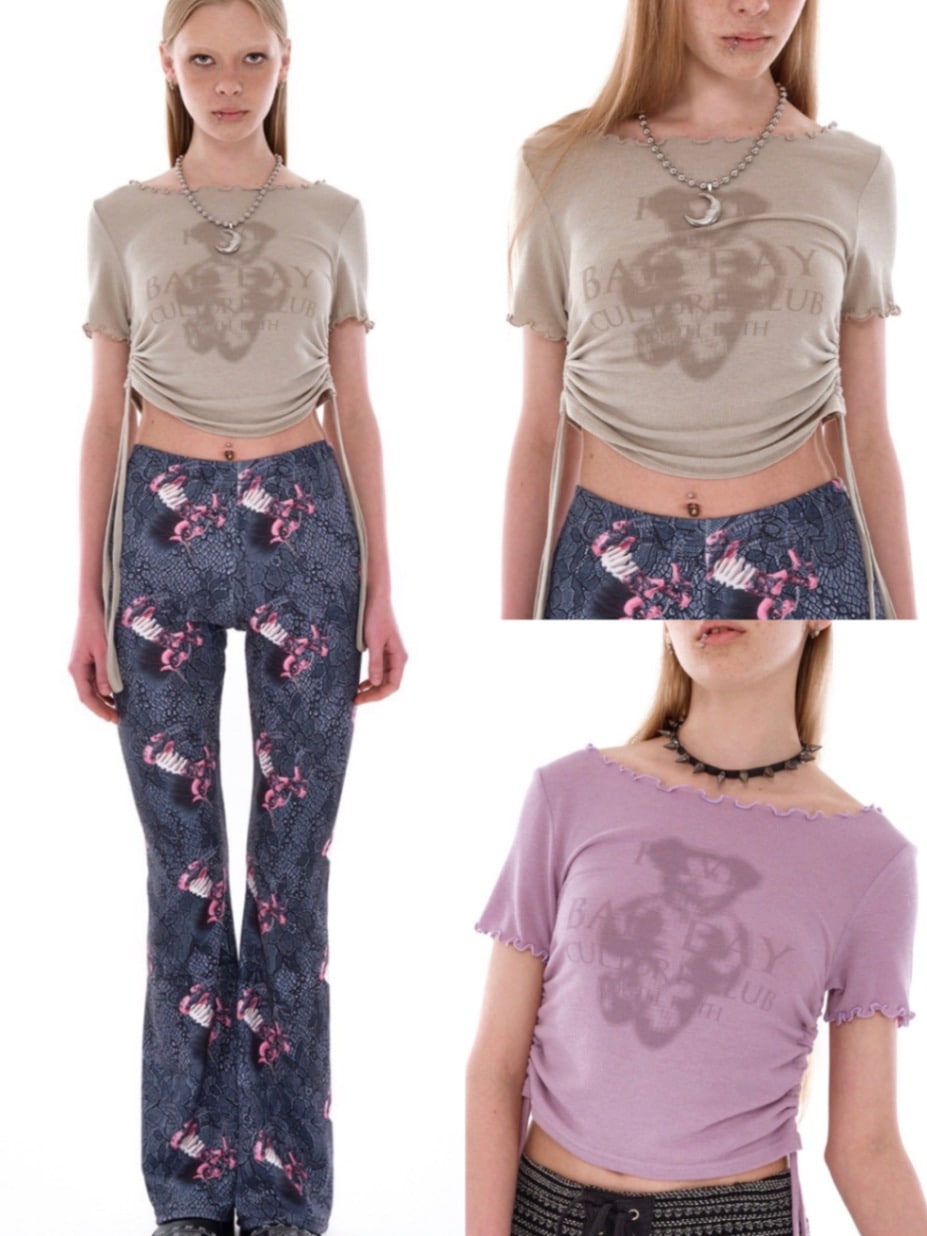 ★YOUTHBATH★BAD DAY BEAR T-SHIRT_PURPLE★正規品/直送料込 YOUTHBATH】BAD DAY BEAR T-SHIRT | OUR BRAND,YOUTHBATH