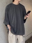 F.V.V.O】SKELETON BROKEN HOLE T-SHIRT | OUR BRAND,F.V.V.O