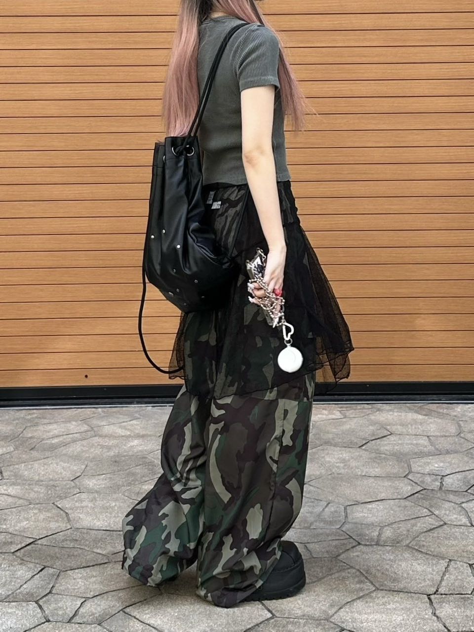 受注制【XU DOG】sheer layered skirt (2color)