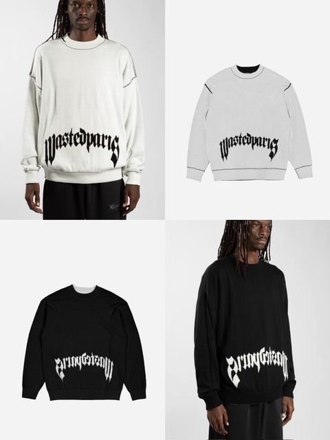 【WASTED PARIS】PITCHER REVERSE SWEATER