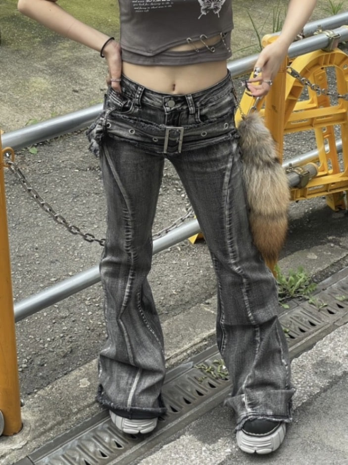 ANDWANG Frill belt mini pants - メルカリ