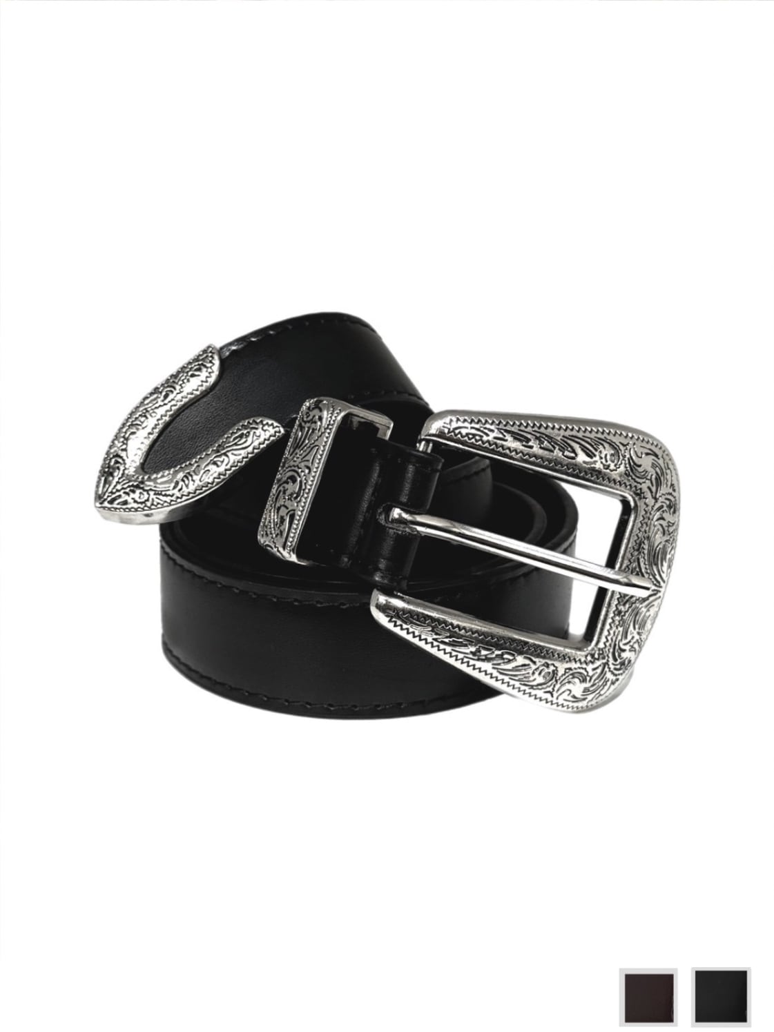 【Chikashitsu +】western belt 3 (2color)
