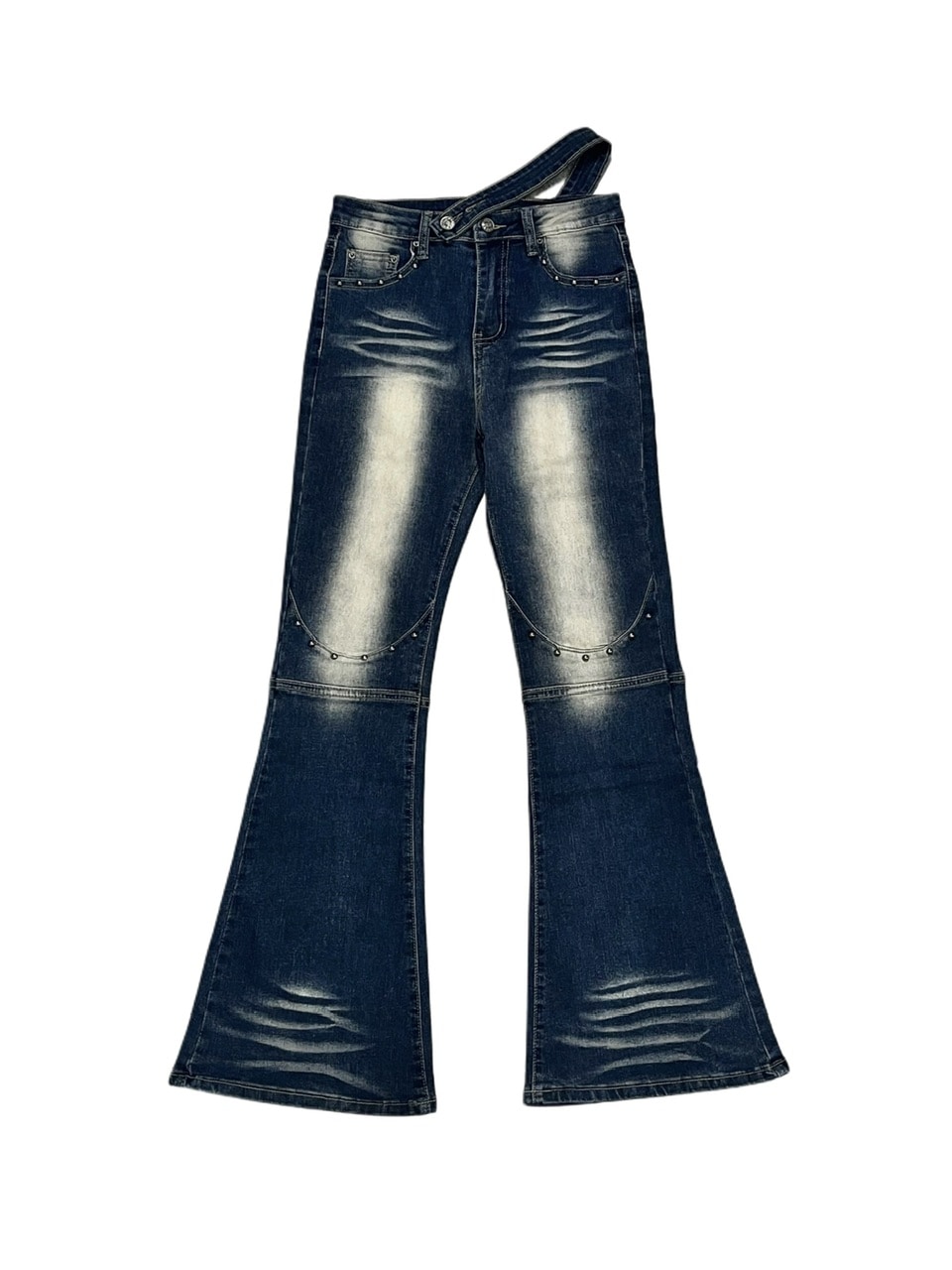 【XU DOG】studs flare denim pants 