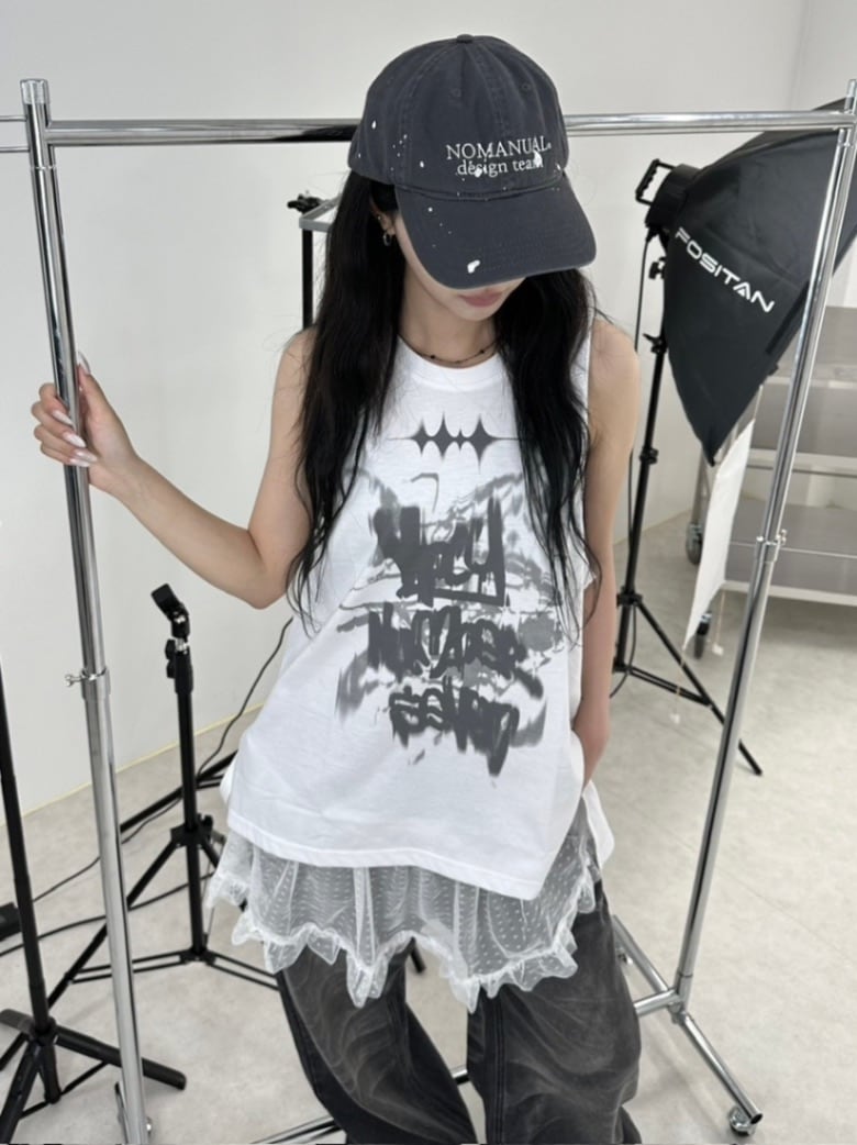 受注制【XU DOG】lace apron (2color)