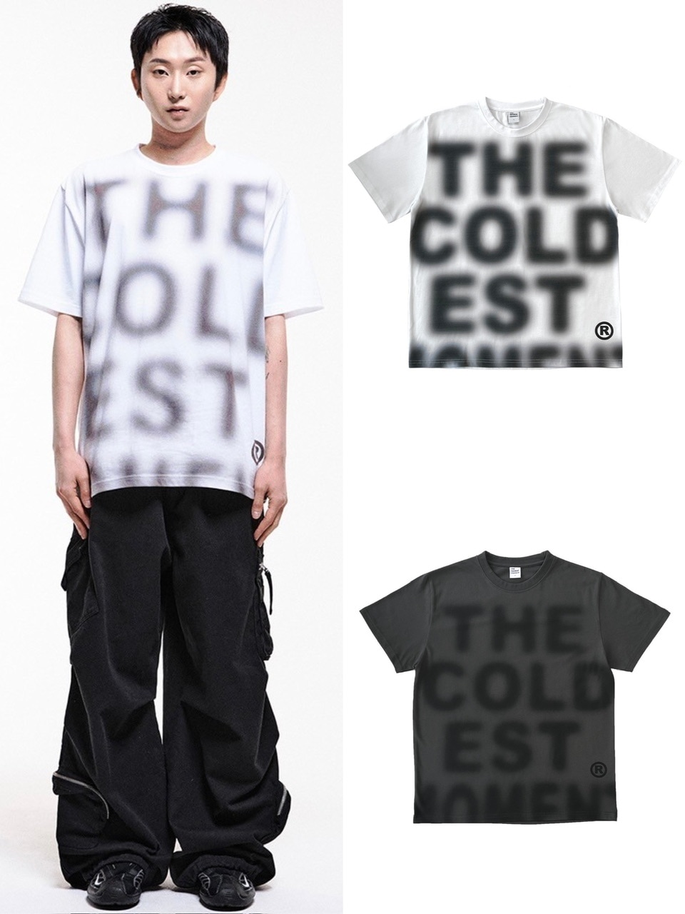 Tシャツ・カットソー THE COLDEST MOMENT TCM toy T black THECOLDESTMOMENT】TCM blur logo T | OUR BRAND