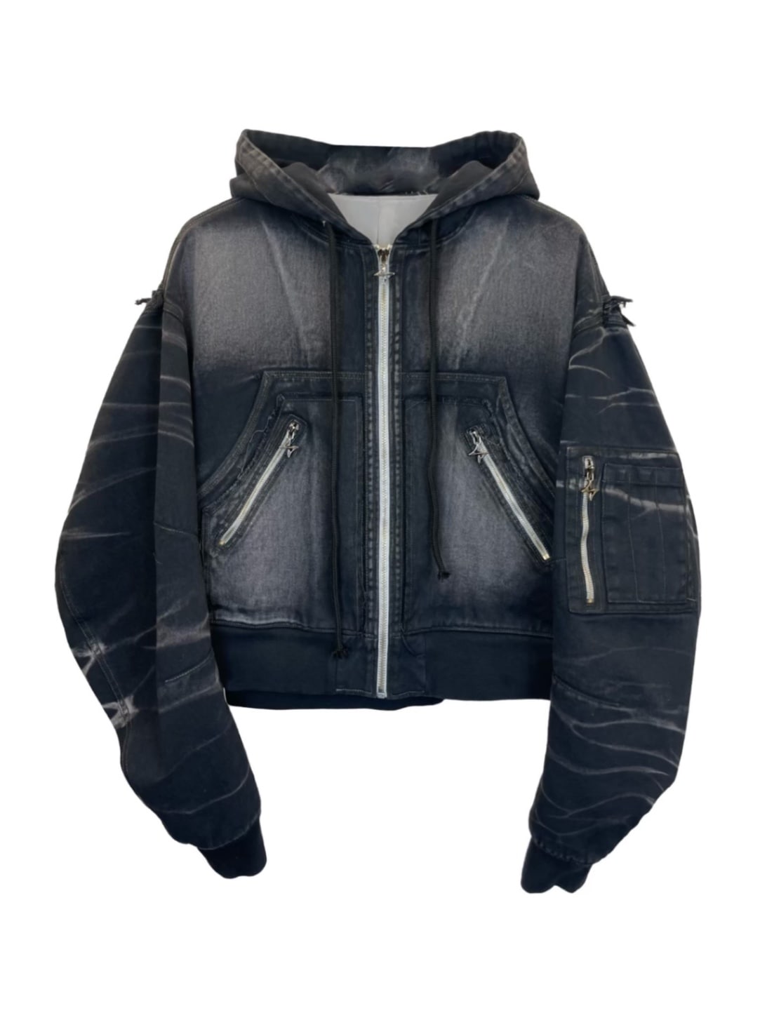 【BLR BLUER】DEEP-DYED HOODIE JACKET BLR BLUER】DEEP-DYED COTTON HOODIE JACKET | OUR BRAND,BLR