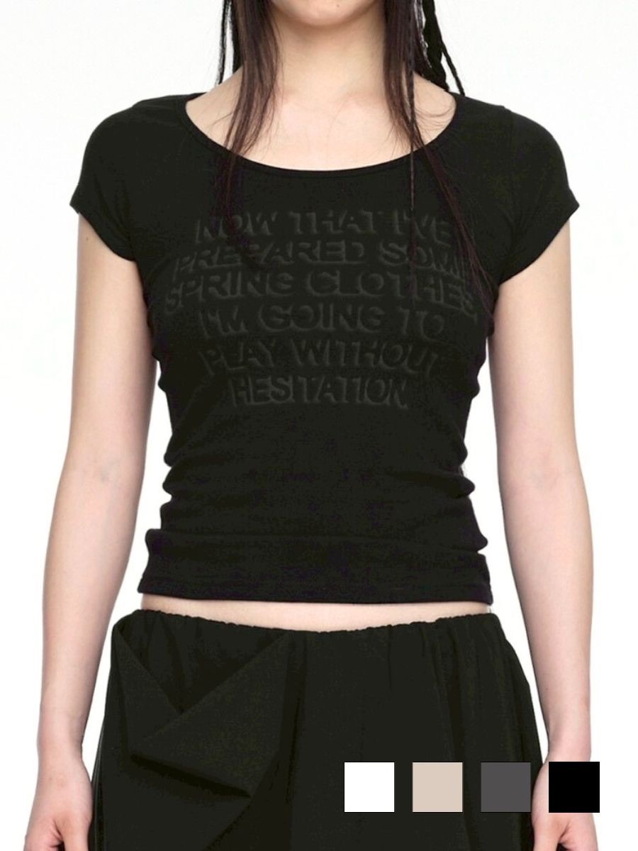 【NACHE】CONVEX PRINTED T-SHIRT