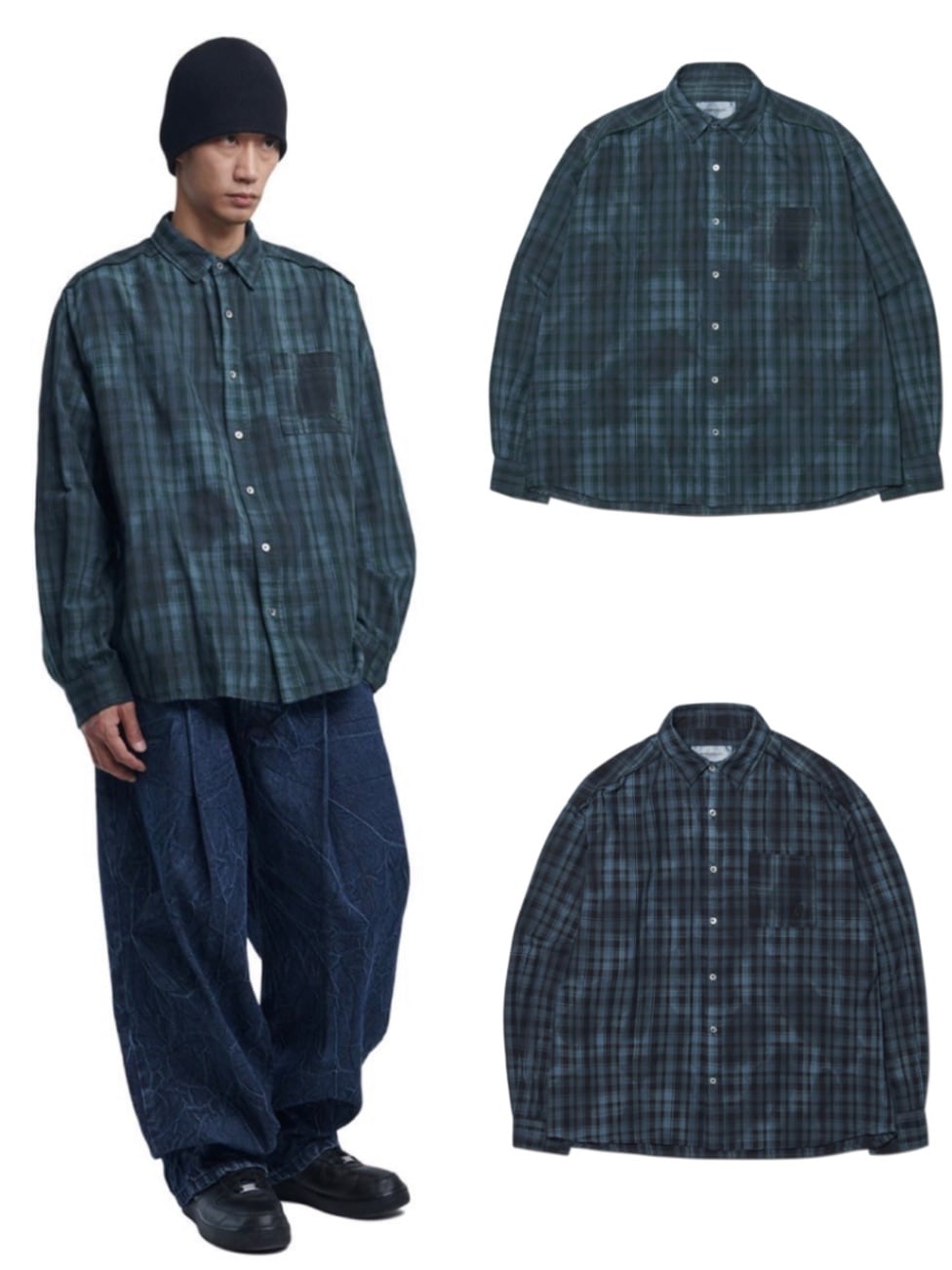 シャツ NOMANUAL H.R CHECK SHIRTS SA144 NOMANUAL】H.R CHECK SHIRTS | OUR BRAND,NOMANUAL | PRESSING