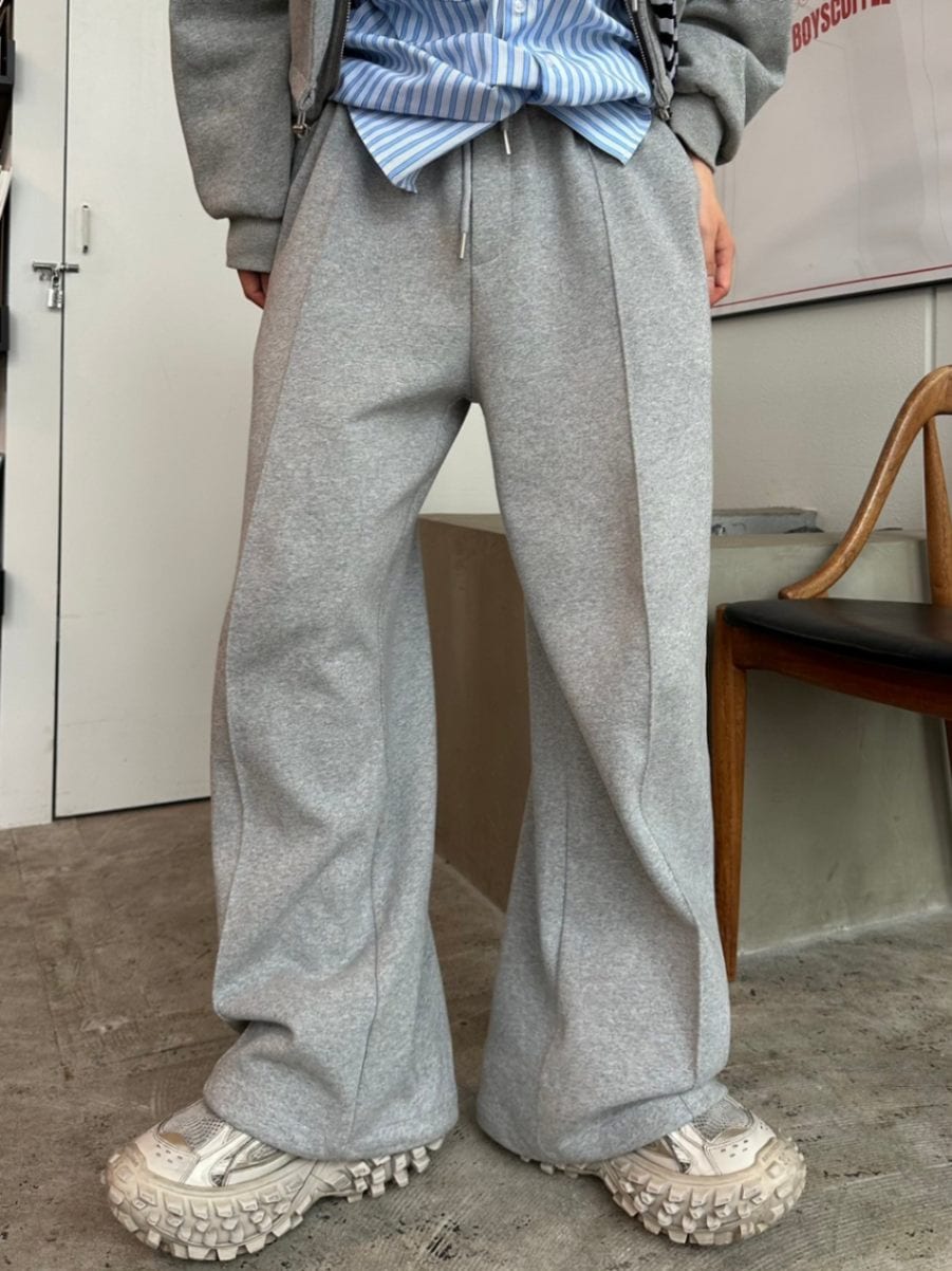 受注制【LUV CODE】center press sweat pants