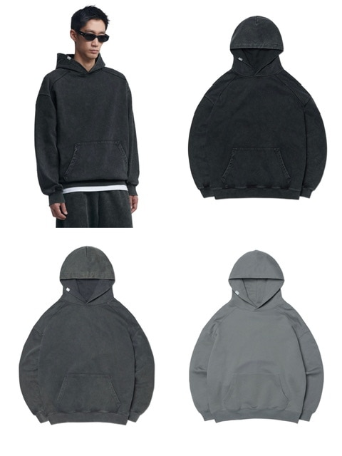 【NOMANUAL】M.L HOODIE  / 【ノーマニュアル】ロゴプリント長袖パーカー