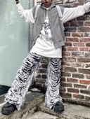 6/16再入荷【SURGERY】side zip velvet wide track pants | OUR BRAND