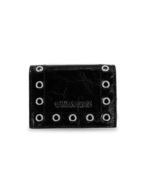 ショルダーバッグ・ポシェット ^BLACKPURPLE^ Takara Multi Eyelet Card Wallet silver BP24SSC BLACK PURPLE】Takara Multi Eyelet Card Wallet | OUR BRAND