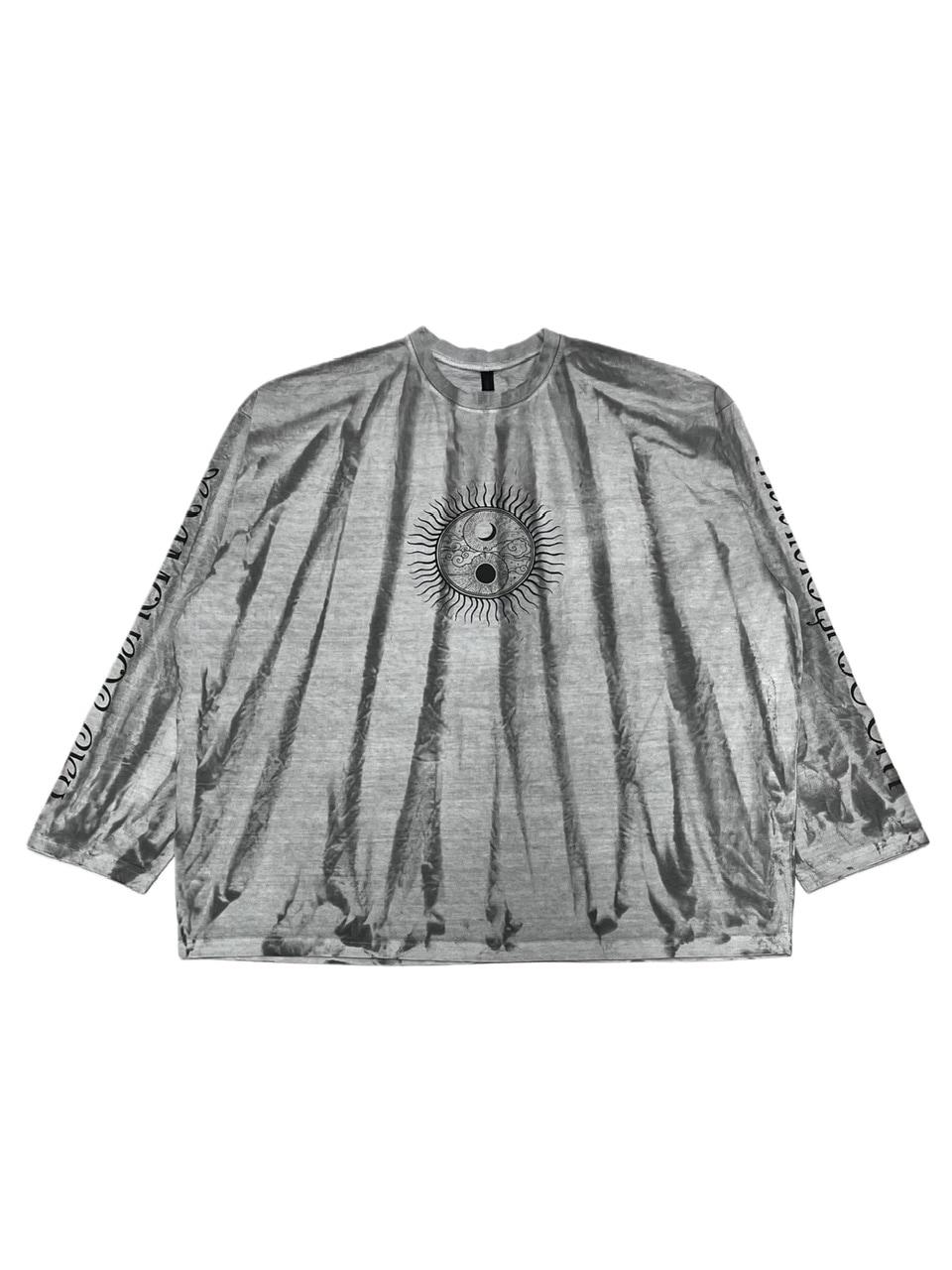 受注制【XU DOG】garment washing print long sleeve tee (2color) / 【エックスユー ドッグ】ウォッシングプリント長袖Tシャツ