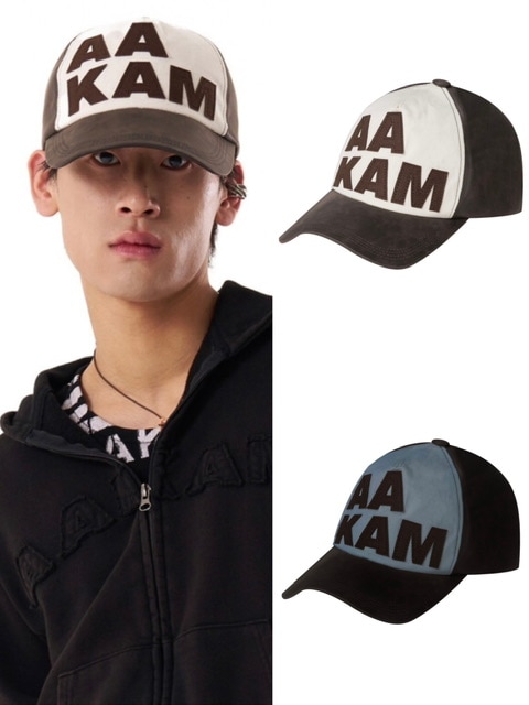 ★AAKAM★LEATHER PATCH BALL CAP★ AAKAM】Leather Patch Ball Cap | OUR BRAND,AAKAM | PRESSING