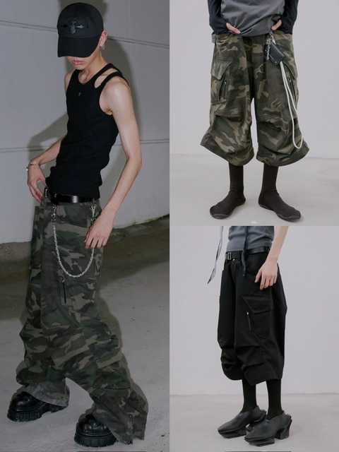 PAIN OR PLEASURE★韓国★人気★SARA CARGO PANTS /追跡あり PAIN OR PLEASURE ♥ SARA CARGO PANTS /追跡付 New Pain or