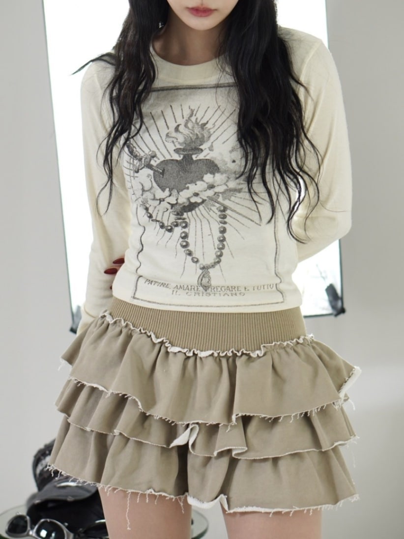 受注制【XU DOG】tattoo design tops (3color)