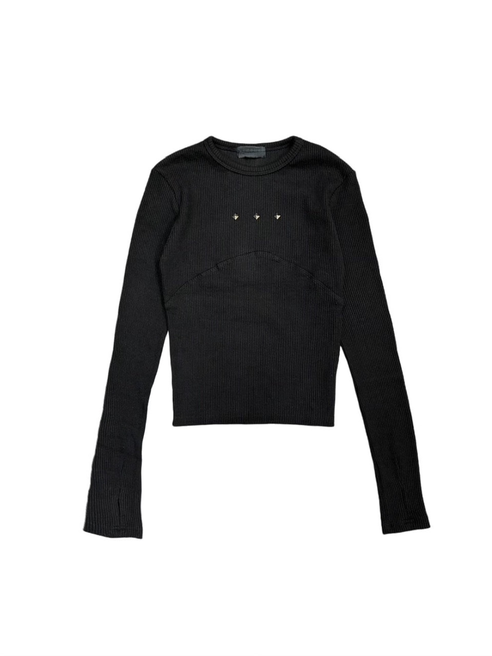 受注制【XU DOG】pigment rib long sleeve (3color)