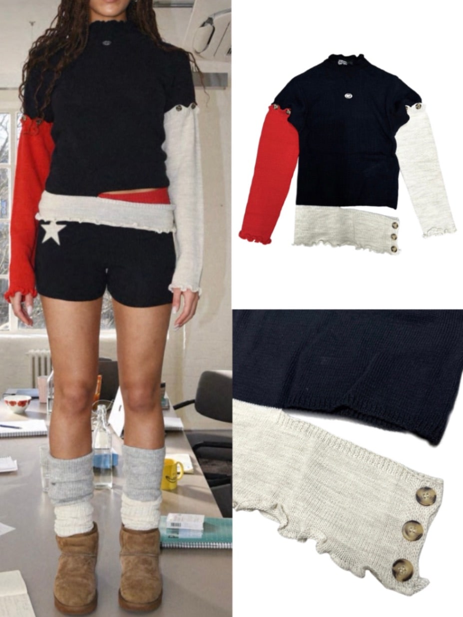 【Basic Pleasure Mode】LIQUORICE KNIT TOP